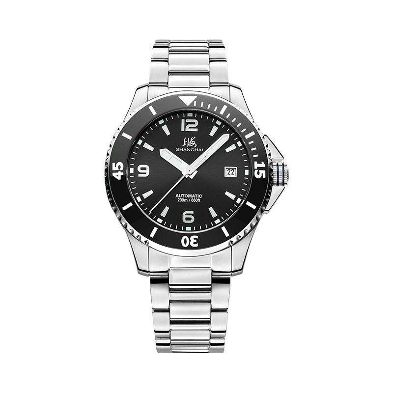 Shanghai Watch Memoir Diving Watch Black Dial 41mm