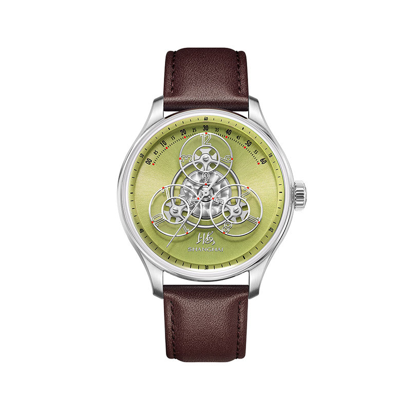 Shanghai Watch Magic Formular Jumping Hour Olive Green
