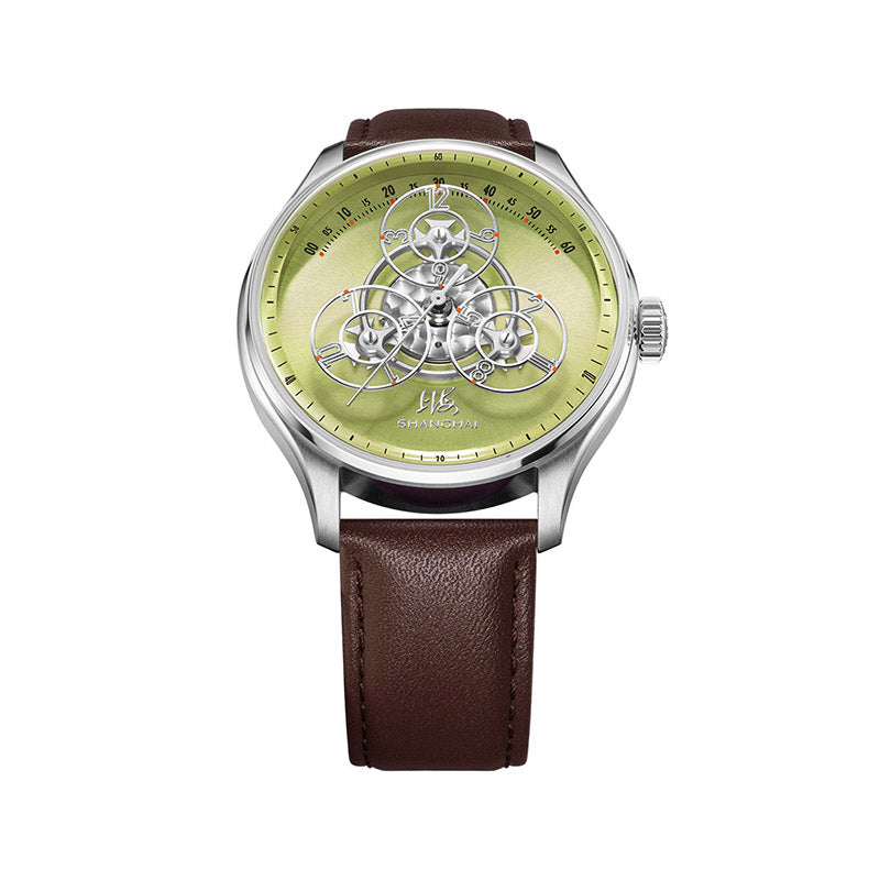 Shanghai Watch Magic Formular Jumping Hour Olive Green