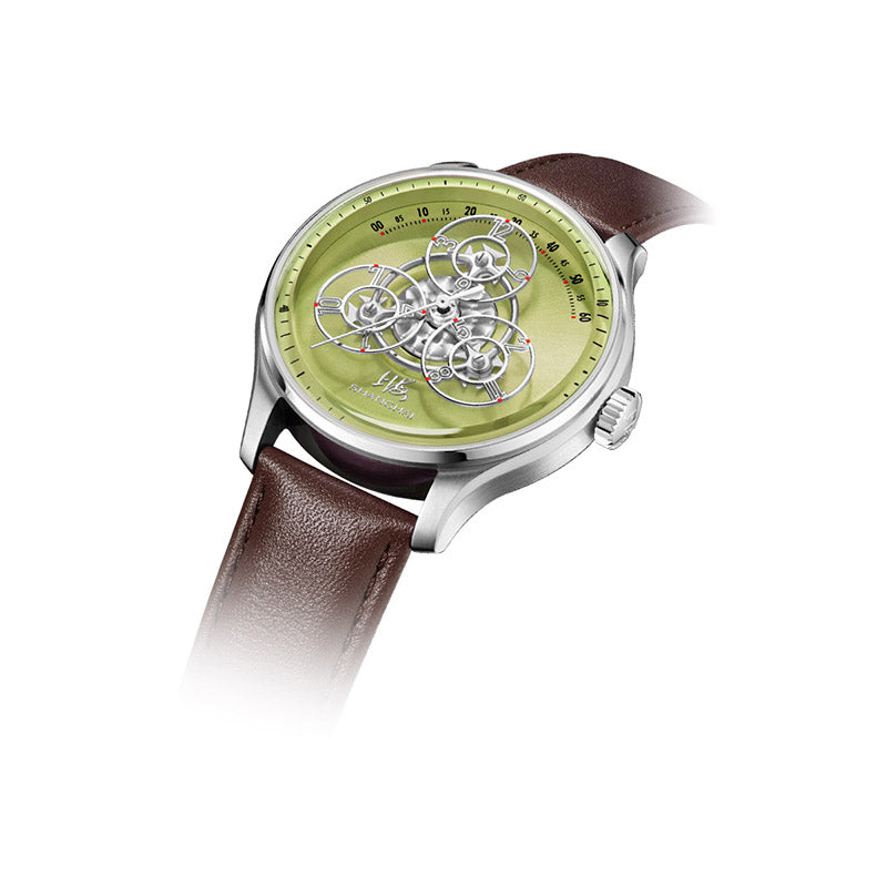 Shanghai Watch Magic Formular Jumping Hour Olive Green