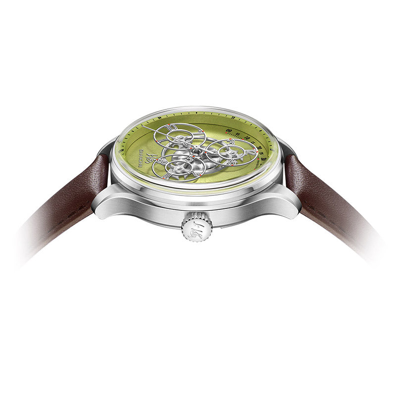 Shanghai Watch Magic Formular Jumping Hour Olive Green