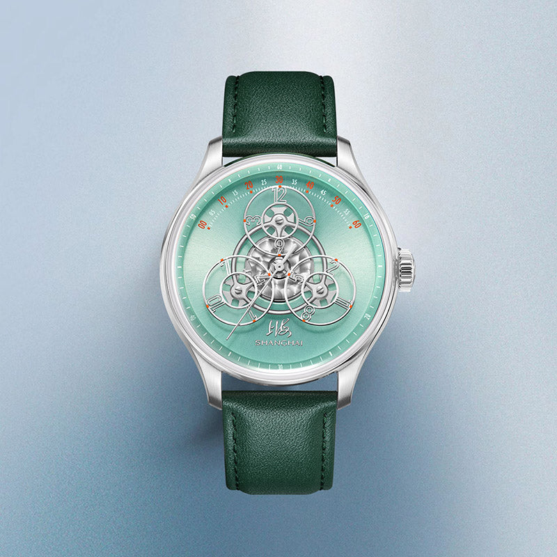 Shanghai Watch Magic Formular Jumping Hour Mint Green