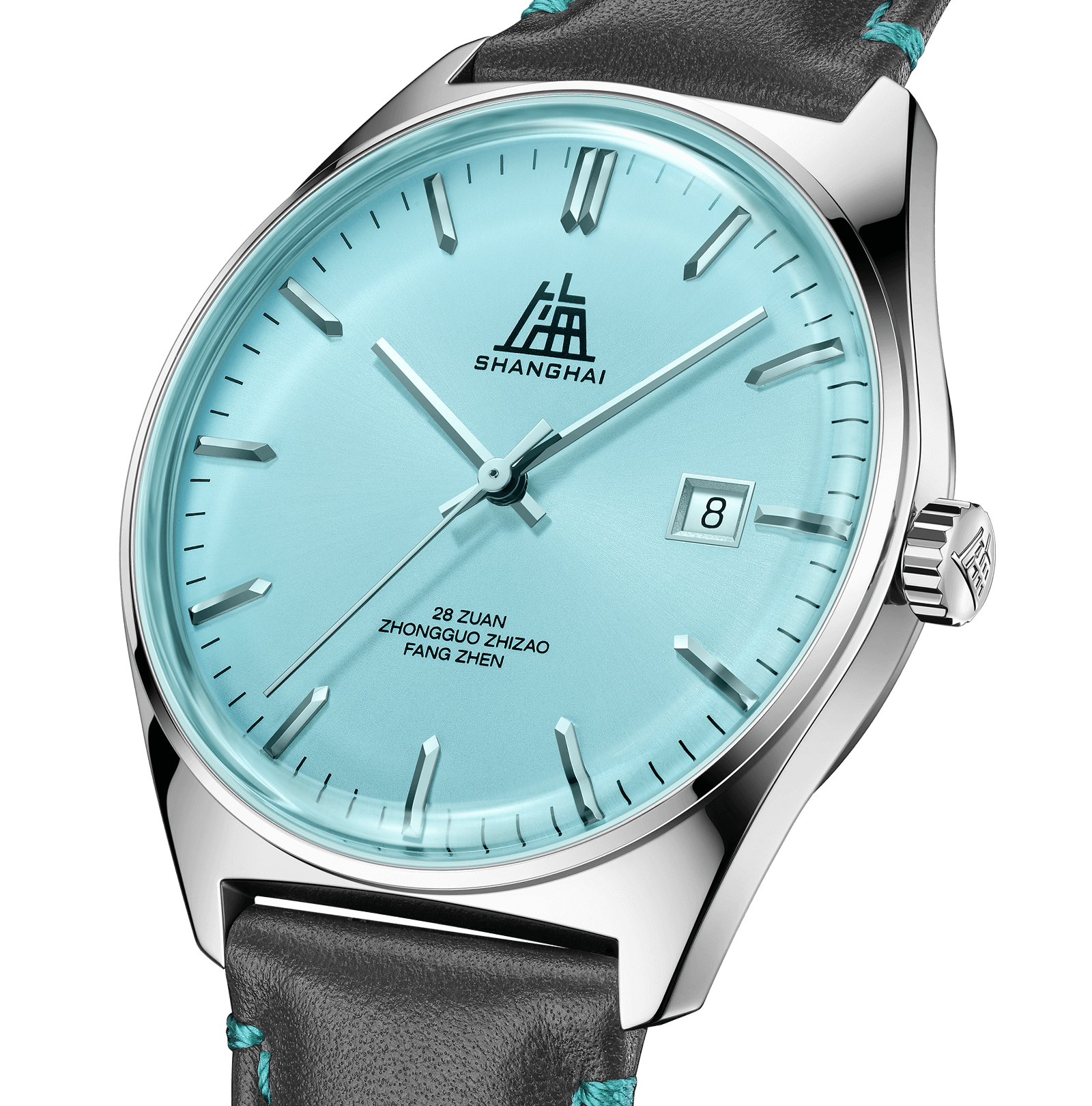 Shanghai Watch Echoes Blue Sunbrust Dial 39mm