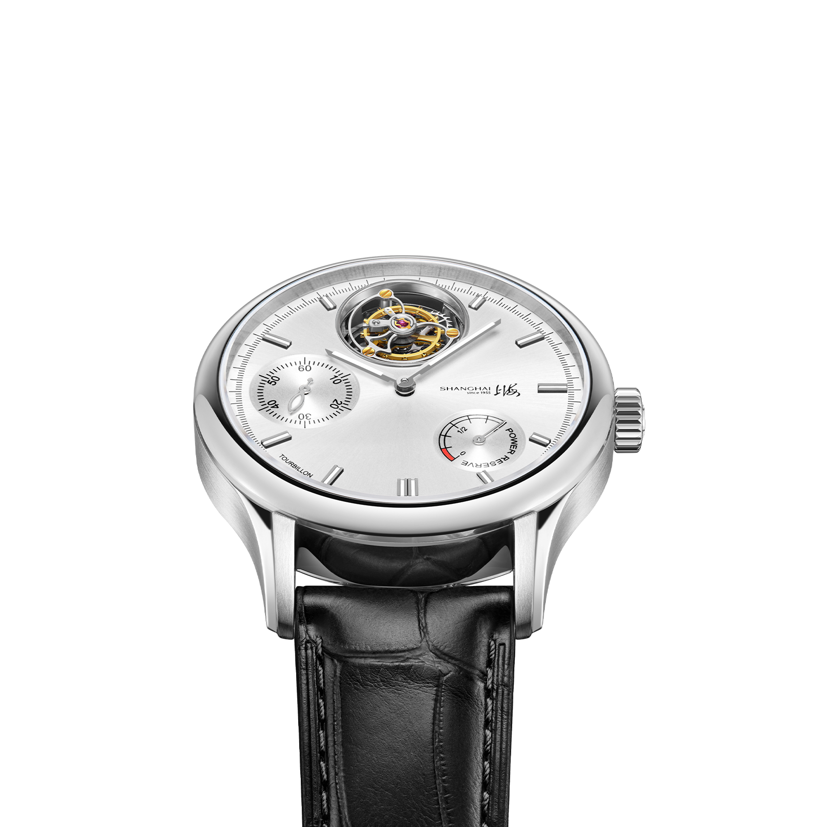 Shanghai Watch Unstoppable | Tourbillon | White Sunburst Dial 44mm