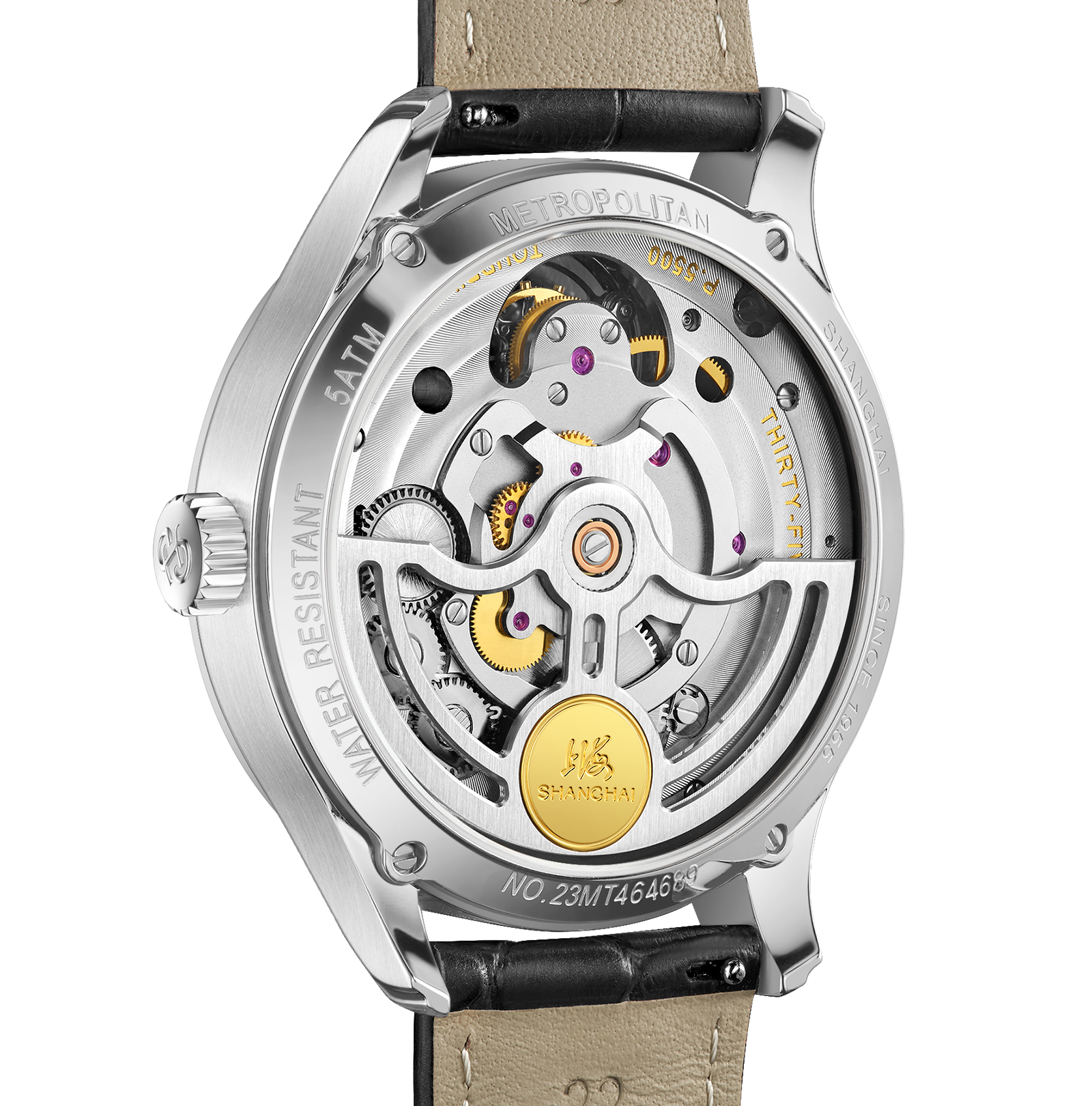 Shanghai Watch Unstoppable | Tourbillon | White Sunburst Dial 44mm