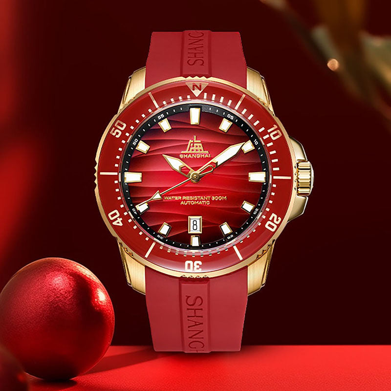 Shanghai Watch Classic Loong Palace Red Dial 43.6mm