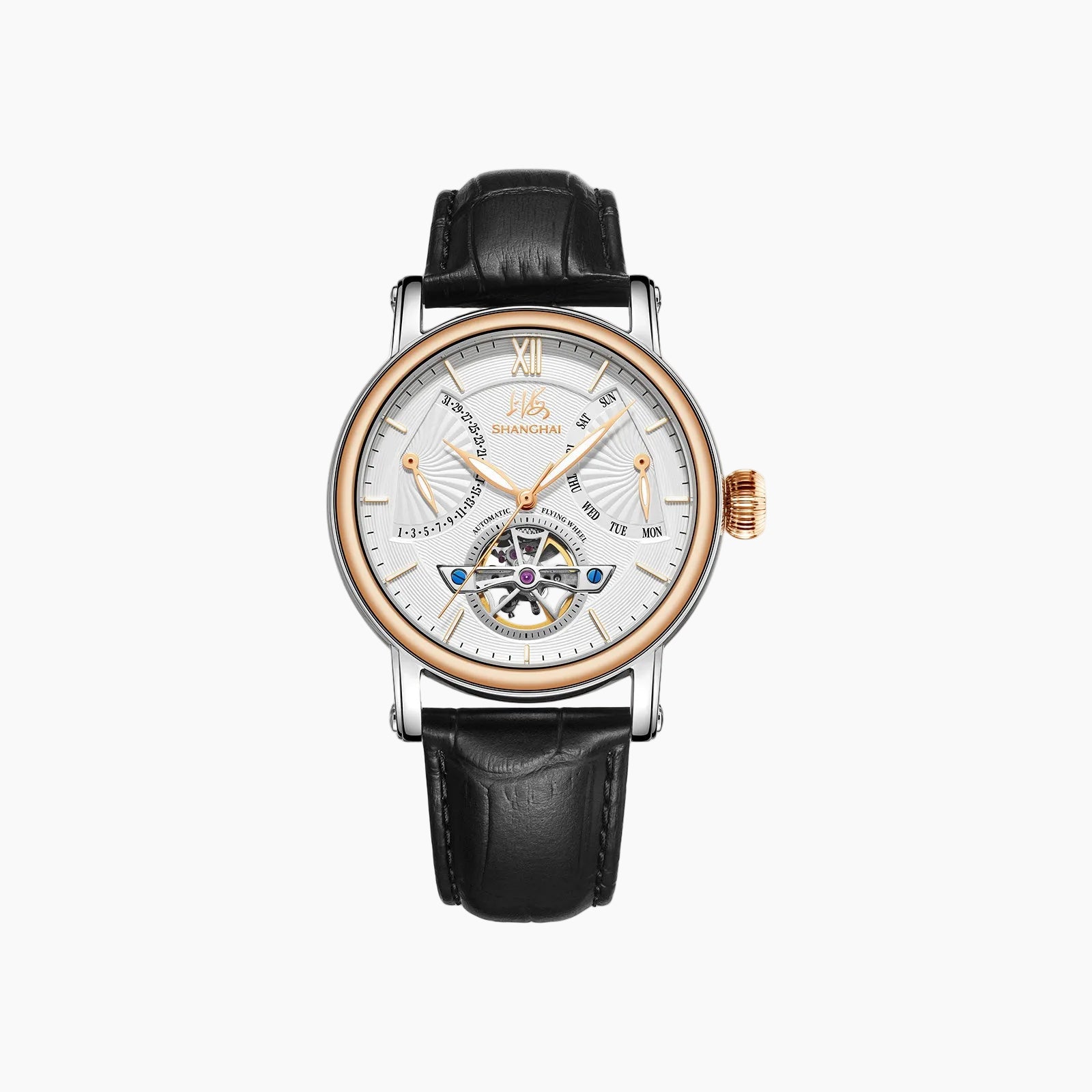 Shanghai Watch Open Balance Automatic Watch | Rose Gold Case 40mm
