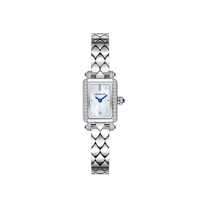 Shanghai Watch Magnolia Cube Silver Quartz