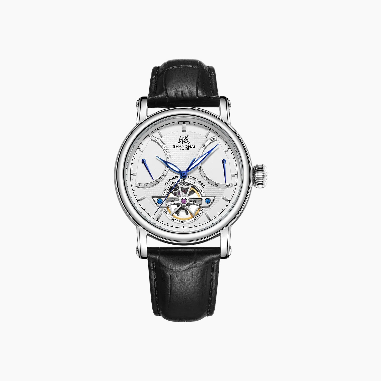 Shanghai Watch Open Balance Automatic Watch | Blue Hands 40mm