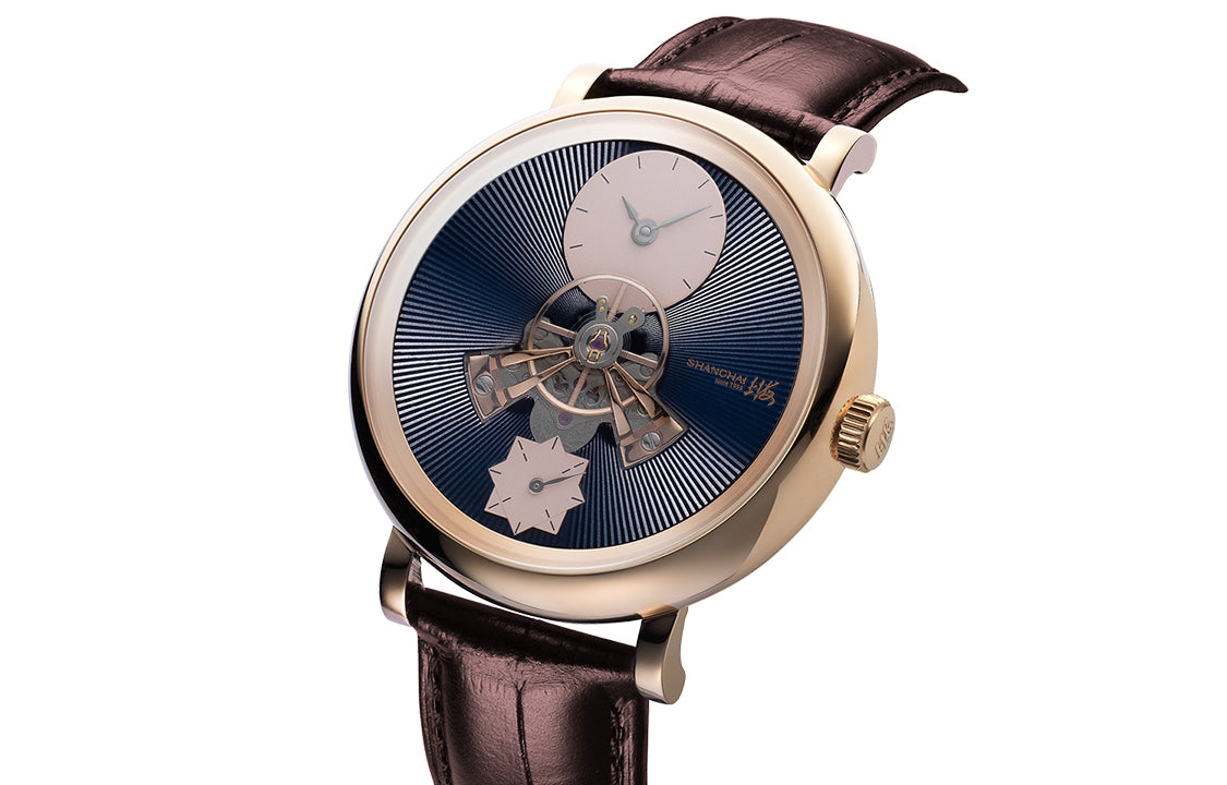 Shanghai Watch Sky Dome Blue Multi-Layer Dial Rose Gold 43mm