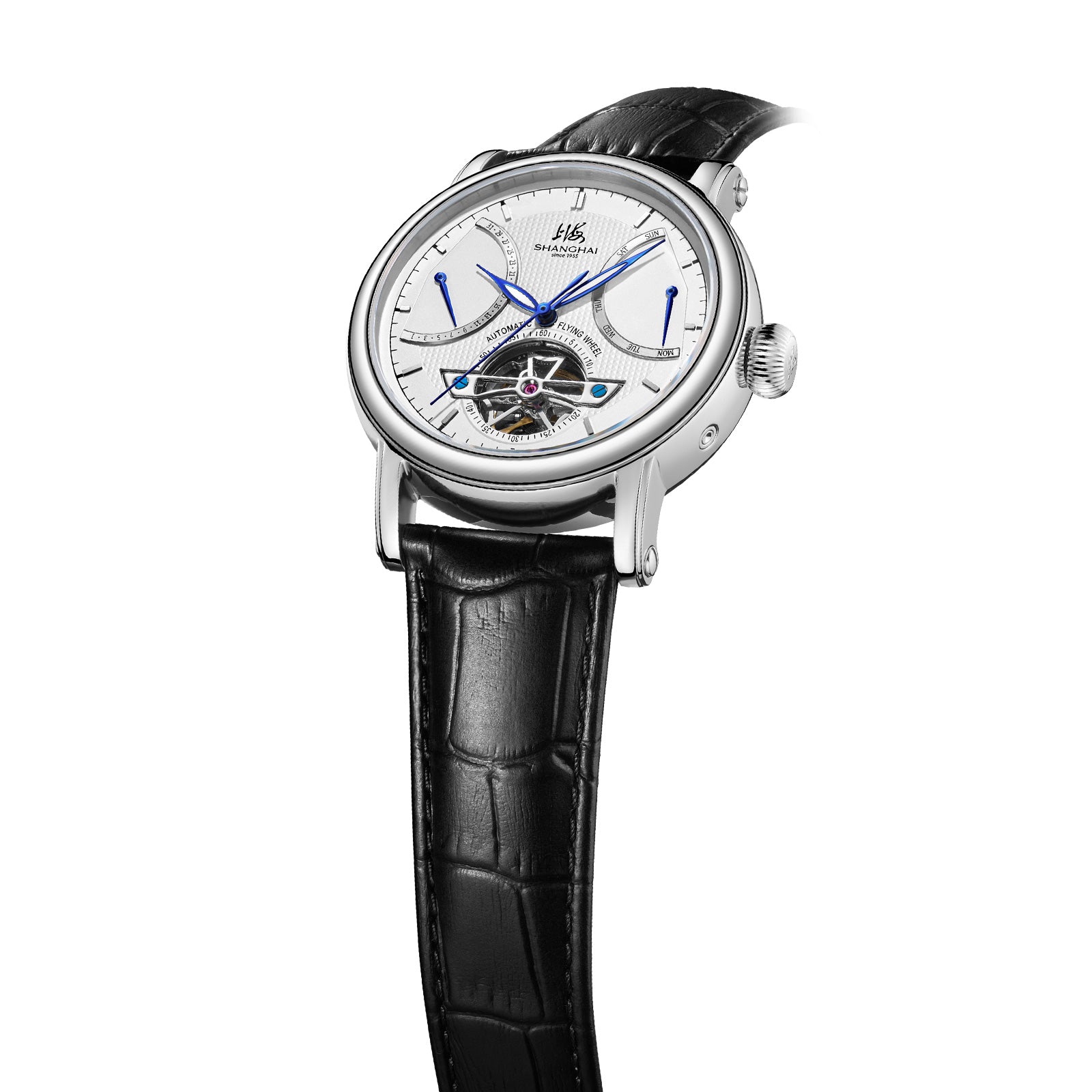 Shanghai Watch Open Balance Automatic Watch | Blue Hands 40mm