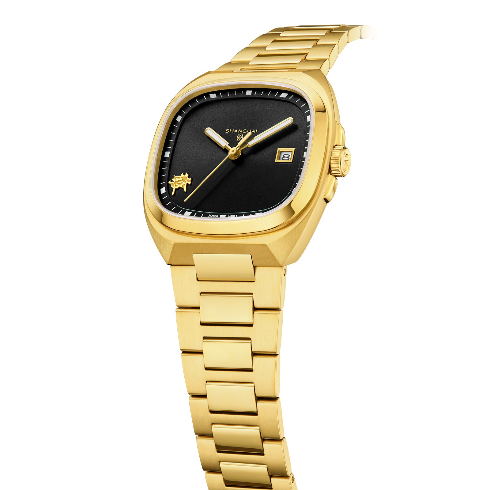 Shanghai Watch Magic Cube Caishen Black Dial Automatic Watch