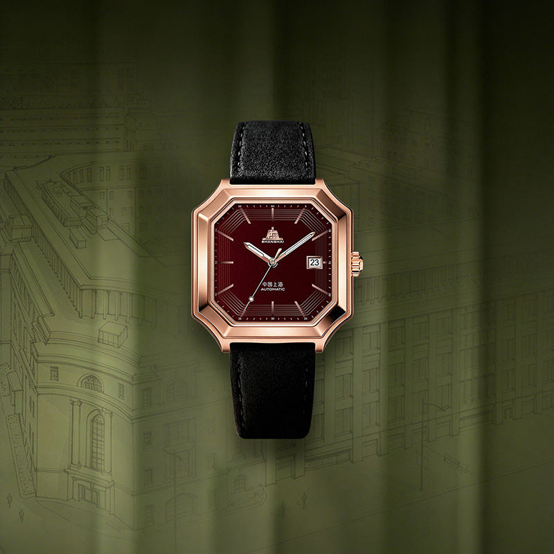 Shanghai Watch FANGYU Burgundy Matte Spark