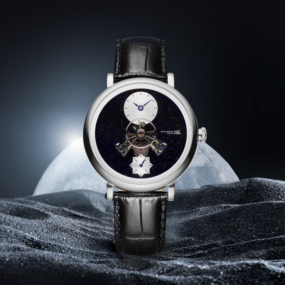 Shanghai Watch Sky Dome Blue Sunstone Dial 43mm