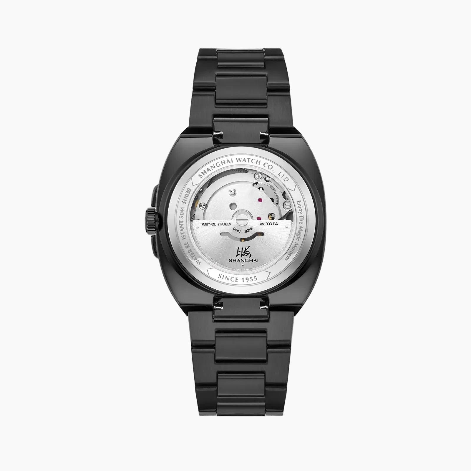 Shanghai Watch Magic Cube Caishen Magenta Dial Automatic Watch