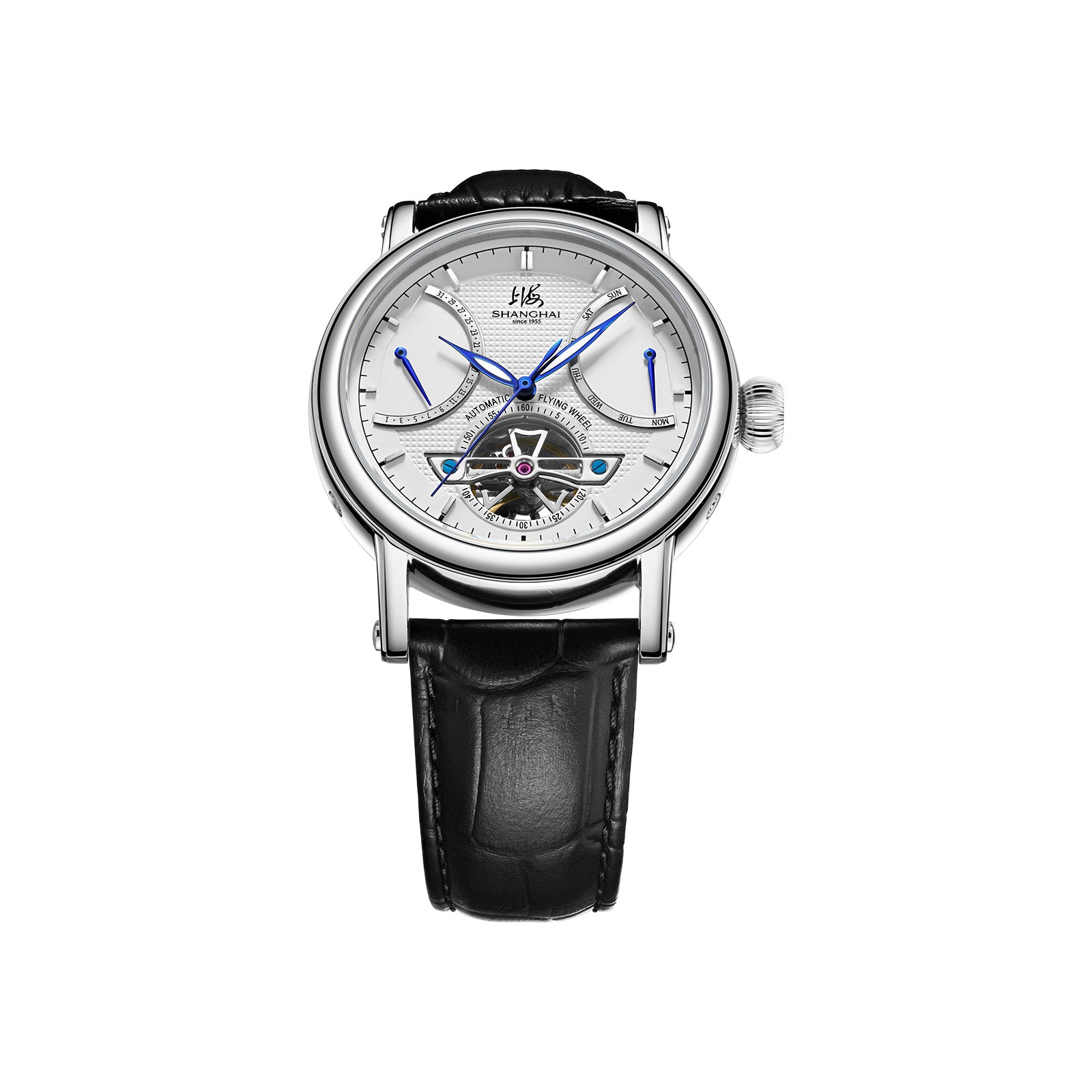 Shanghai Watch Open Balance Automatic Watch | Blue Hands 40mm