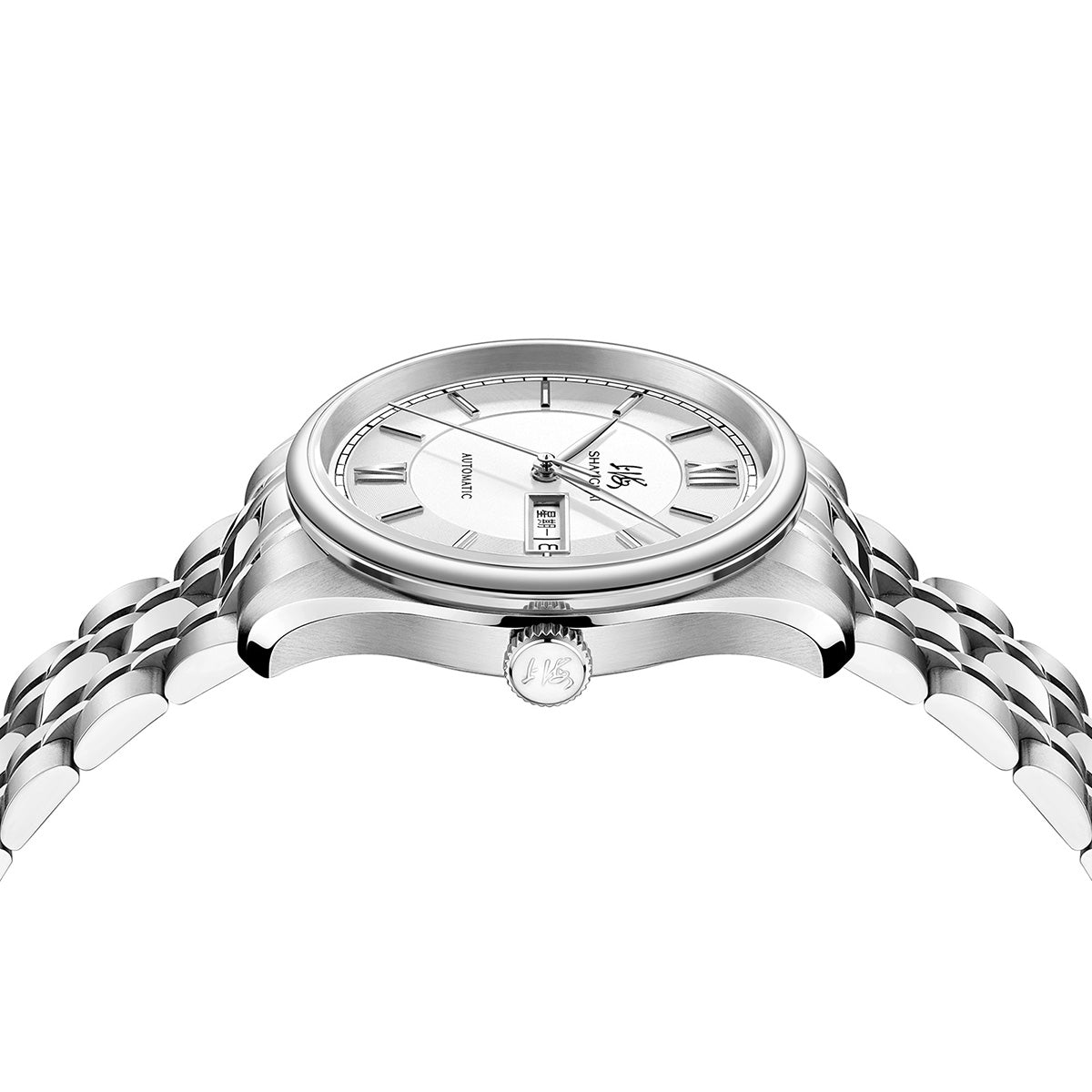 Shanghai Watch Business Classic 316L Steel White Dial 40mm