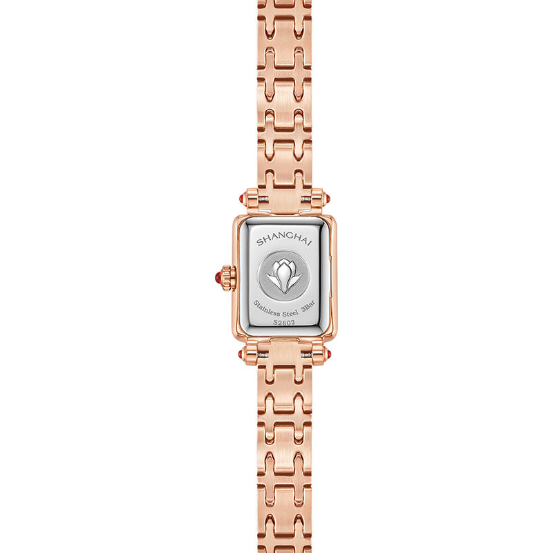 Shanghai Watch Magnolia Cube Rose Gold Quartz