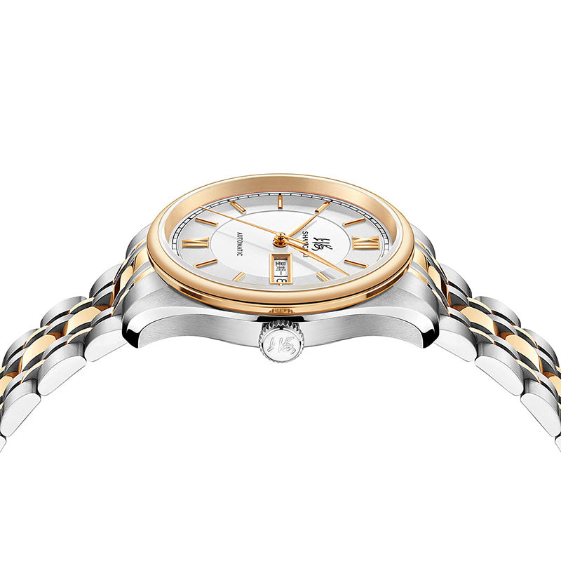 Shanghai Watch Business Classic 316L Steel Mix Rose Gold Dial 40mm