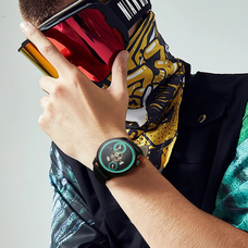 Shanghai Watch Sky Dome Central Balance Wheel Green 43mm