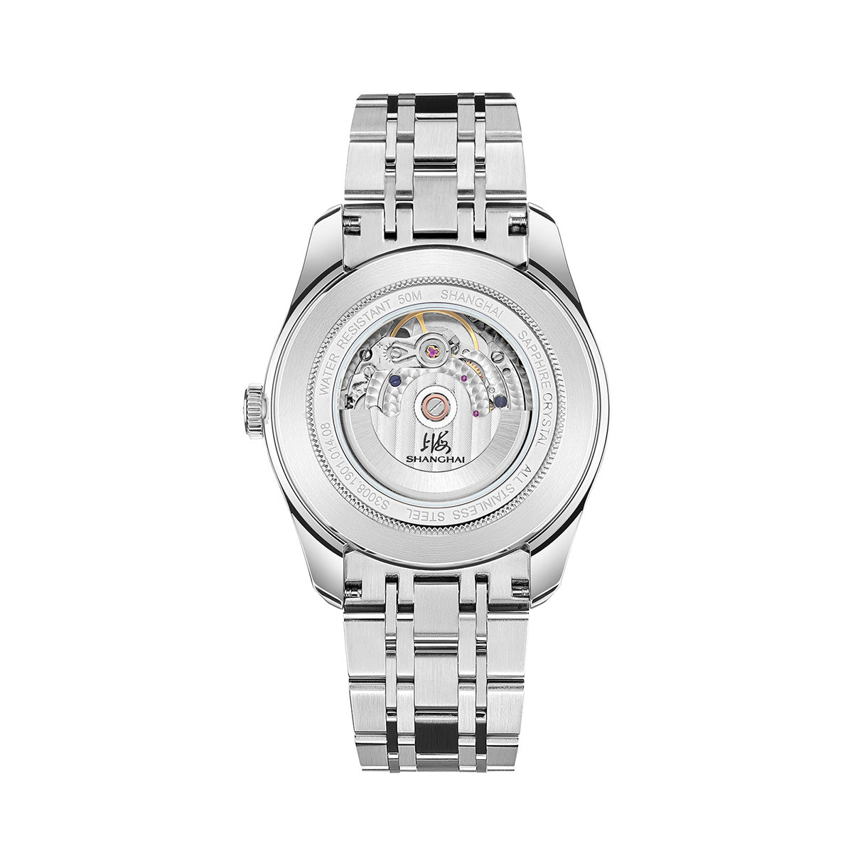 Shanghai Watch Business Classic 316L Steel White Dial 40mm