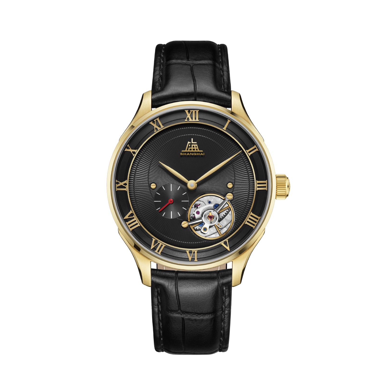Shanhai Watch 50s Carrousel Black & Gold 42mm