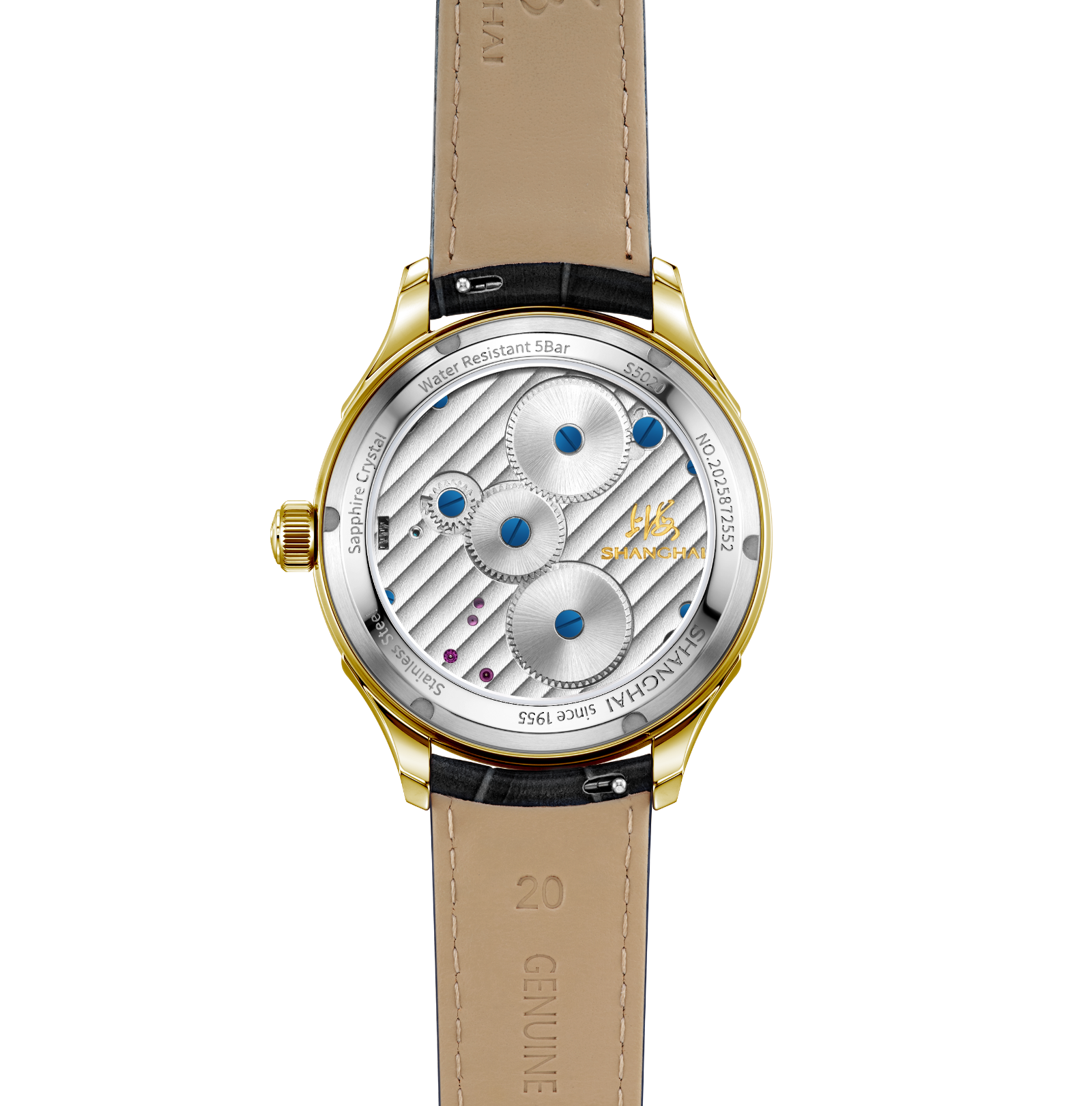 Shanhai Watch 50s Carrousel Black & Gold 42mm