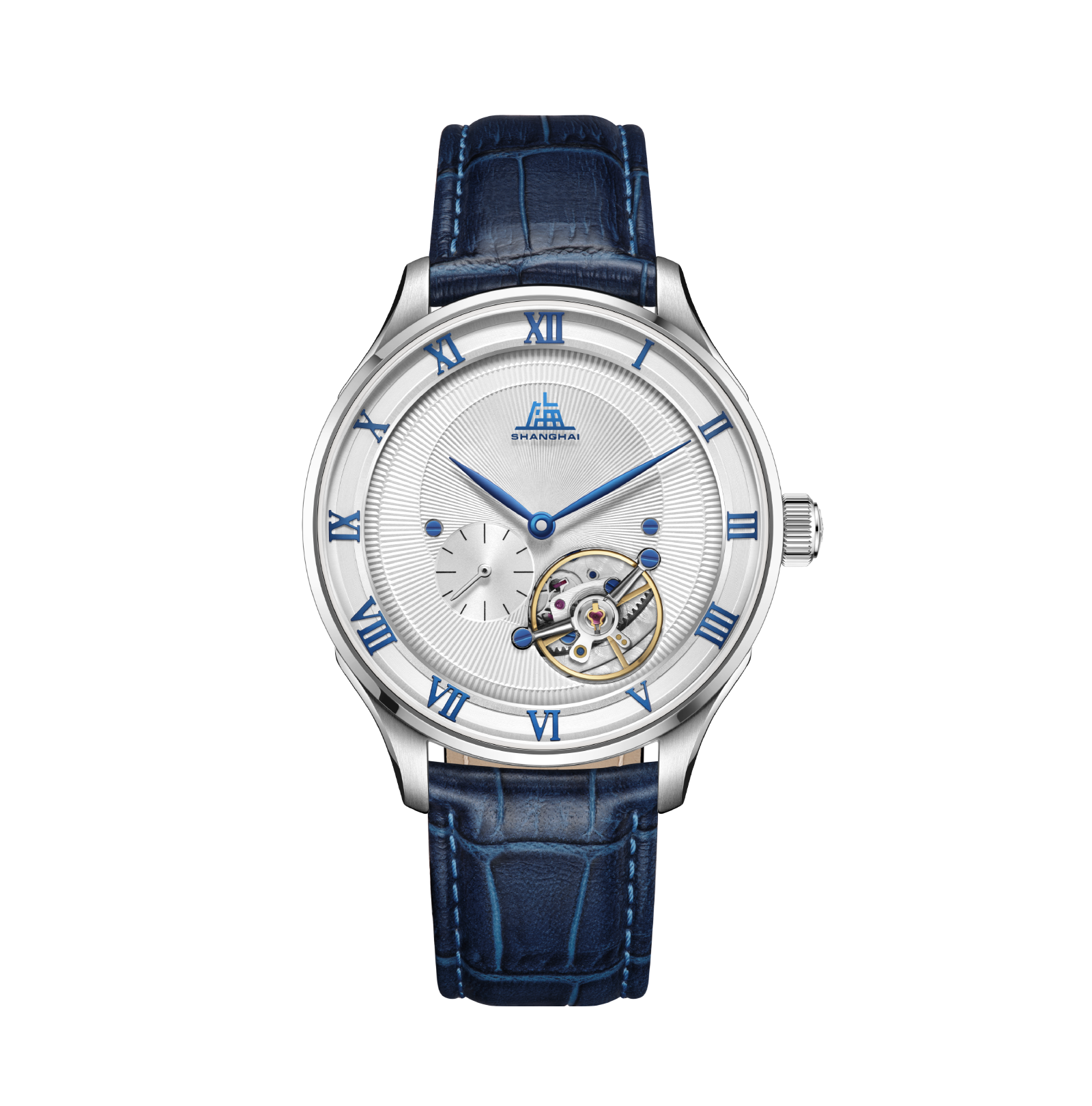 Shanhai Watch 50s Carrousel Blue & White 42mm