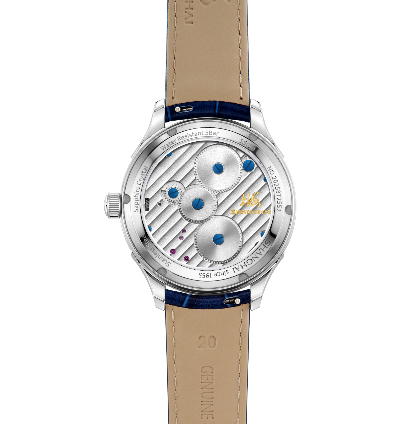Shanhai Watch 50s Carrousel Blue & White 42mm