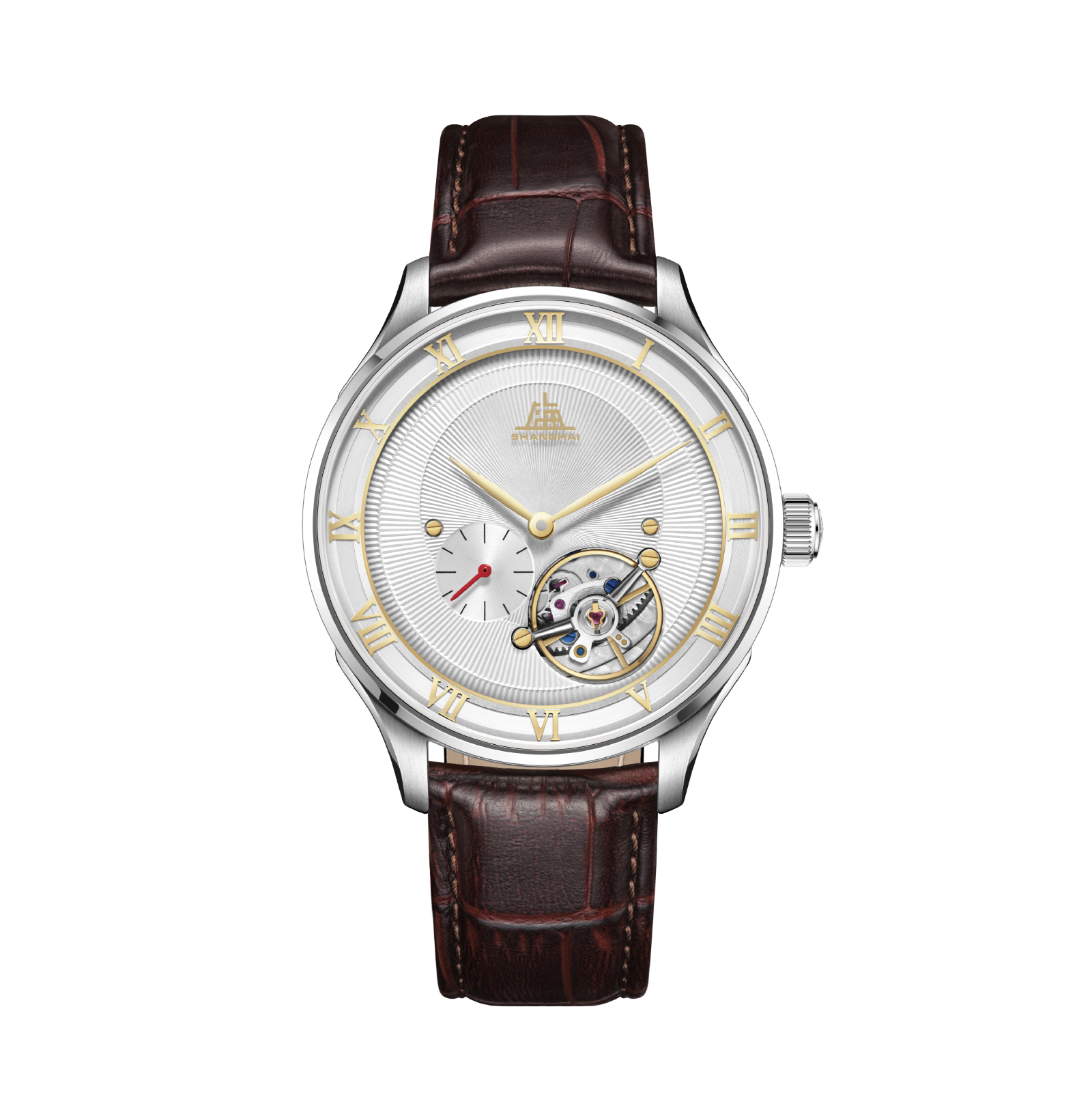 Shanhai Watch 50s Carrousel Yellow & White 42mm