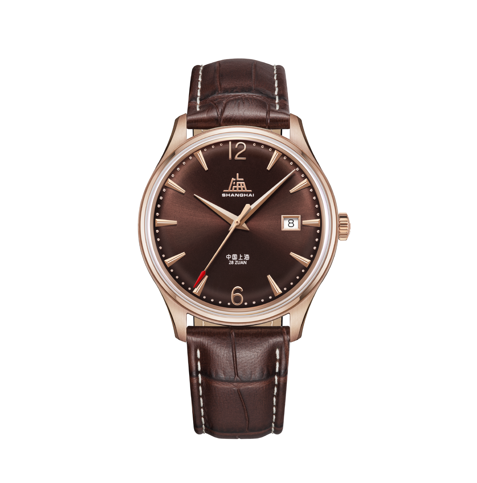 Shanghai Watch 50s Warm Brown Sunburst Dial 39mm
