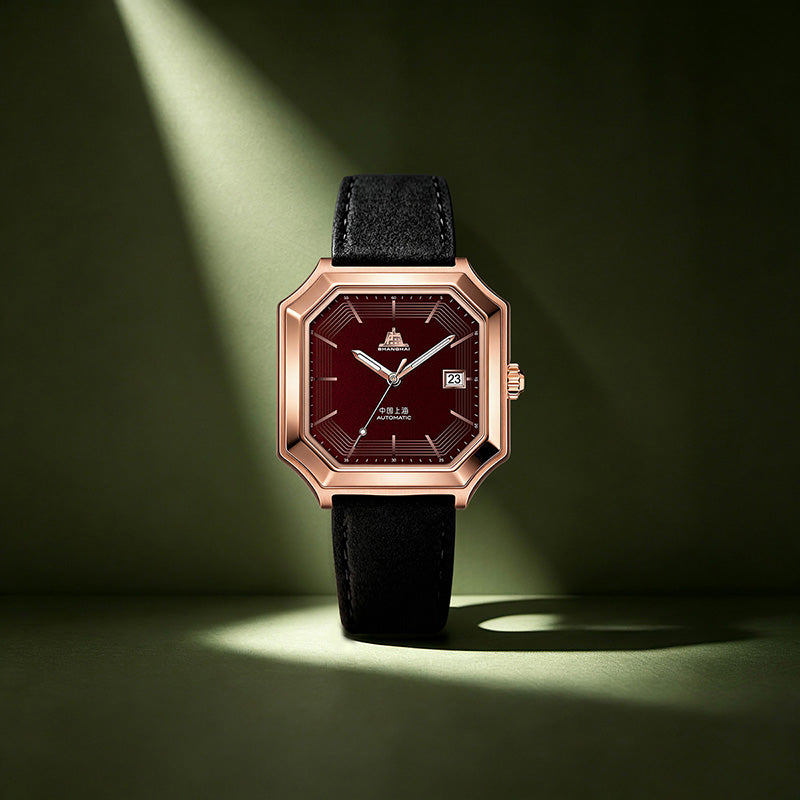 Shanghai Watch FANGYU Burgundy Matte Spark