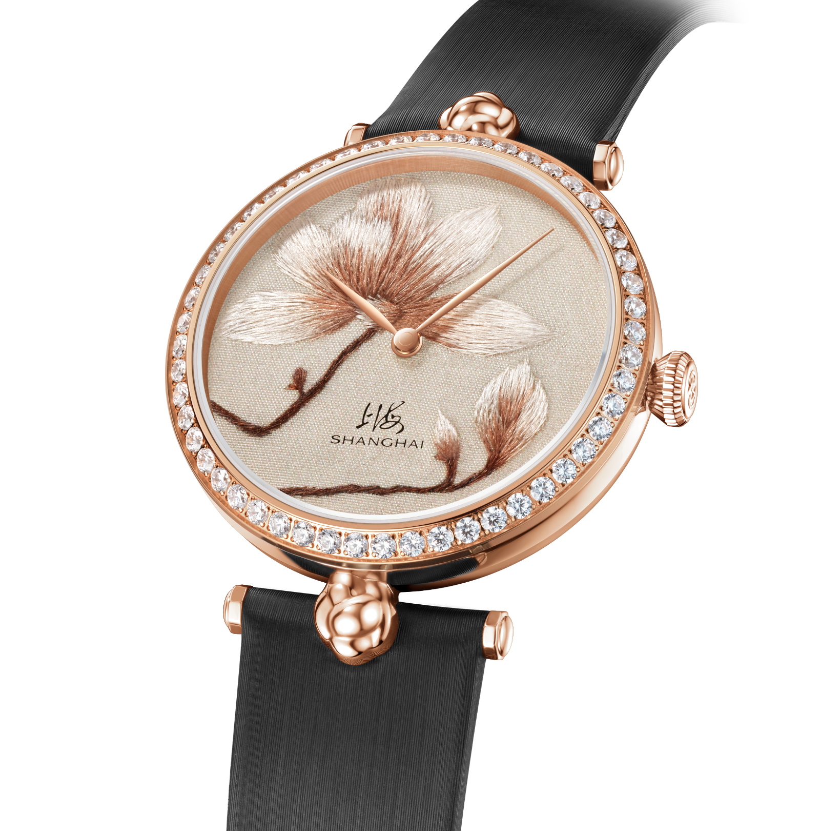Shanghai Watch Magnolia Rose Gold Silk Dial 36mm
