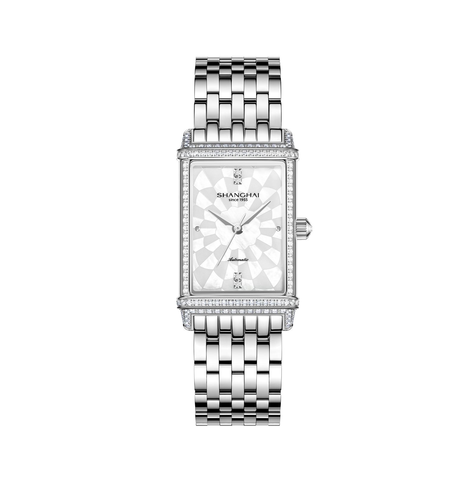 Shanghai Watch Paramount Zircon Stones Stainless Steel 41.2mm