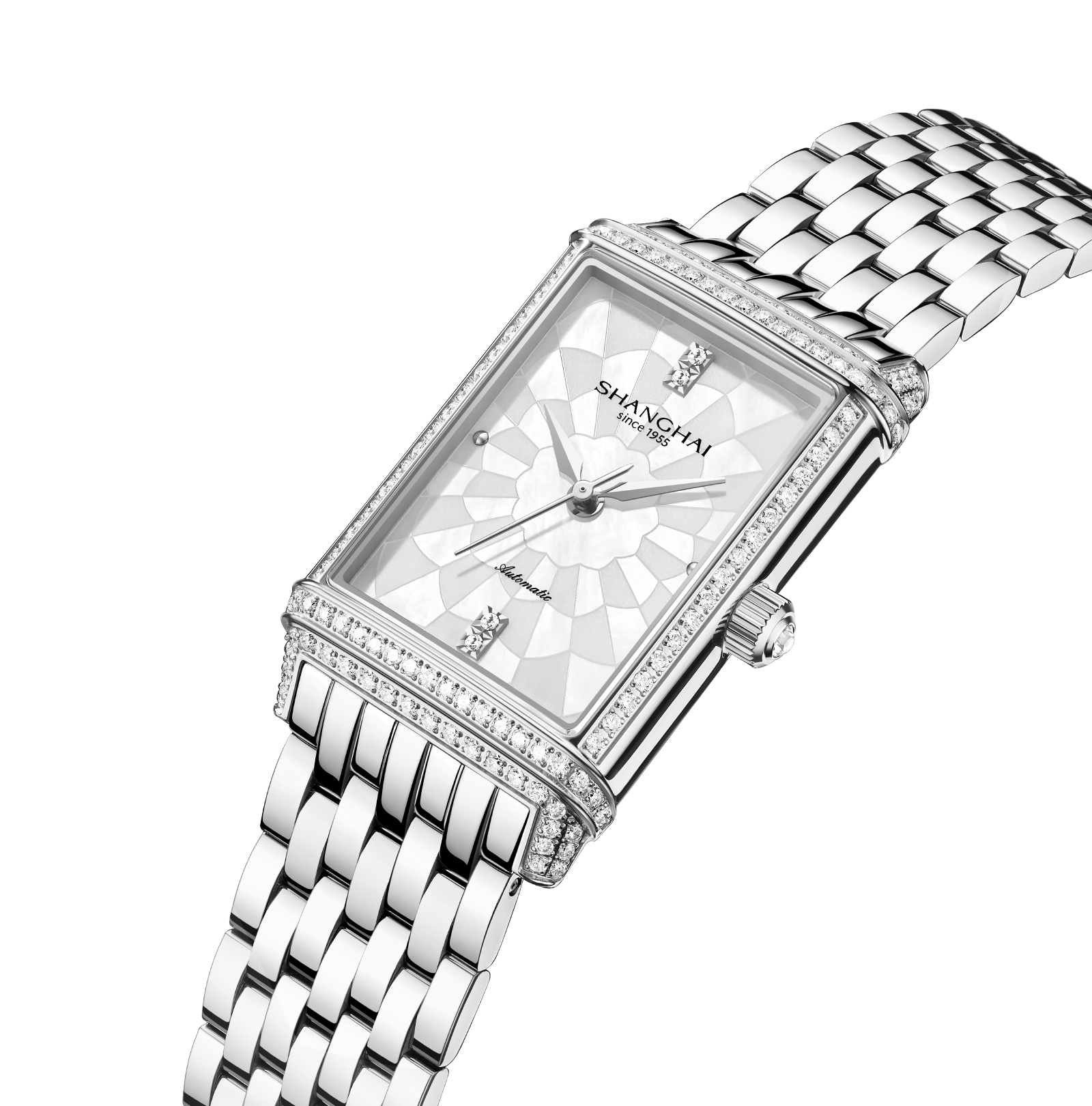 Shanghai Watch Paramount Zircon Stones Stainless Steel 41.2mm