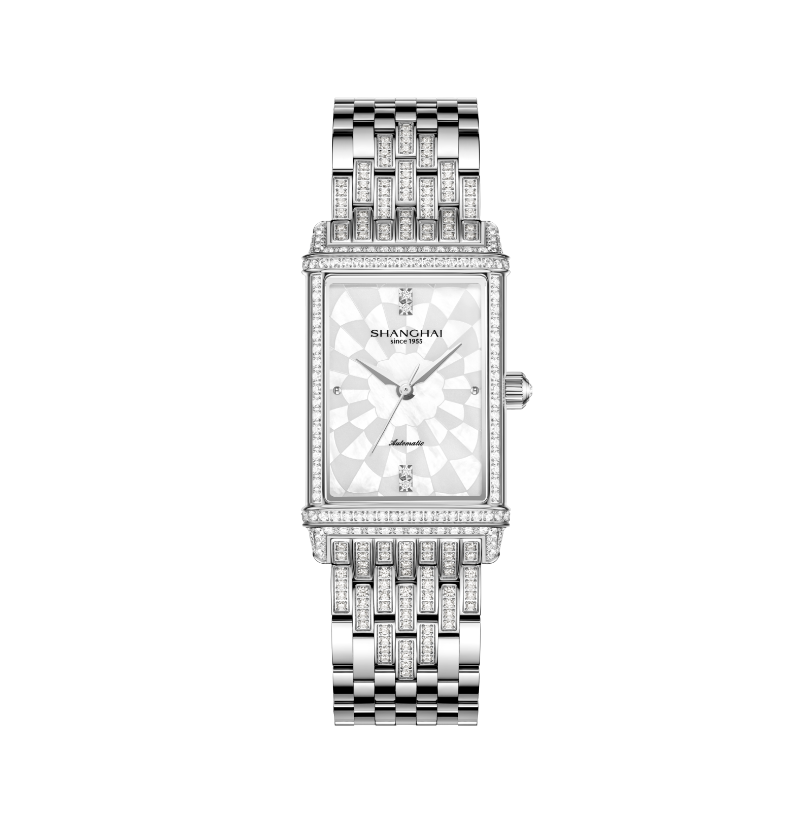Shanghai Watch Paramount Zircon Mother of Pearl Dial 41.2mm