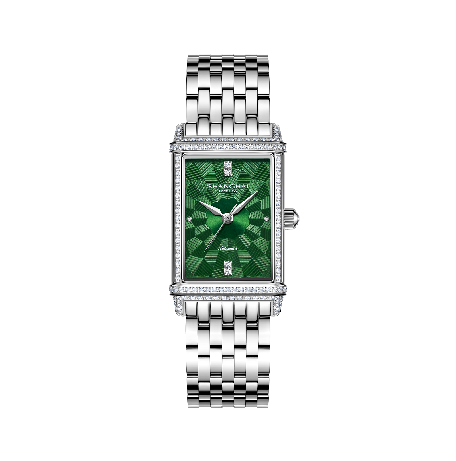 Shanghai Watch Paramount Zircon Stones Stainless Steel 41.2mm