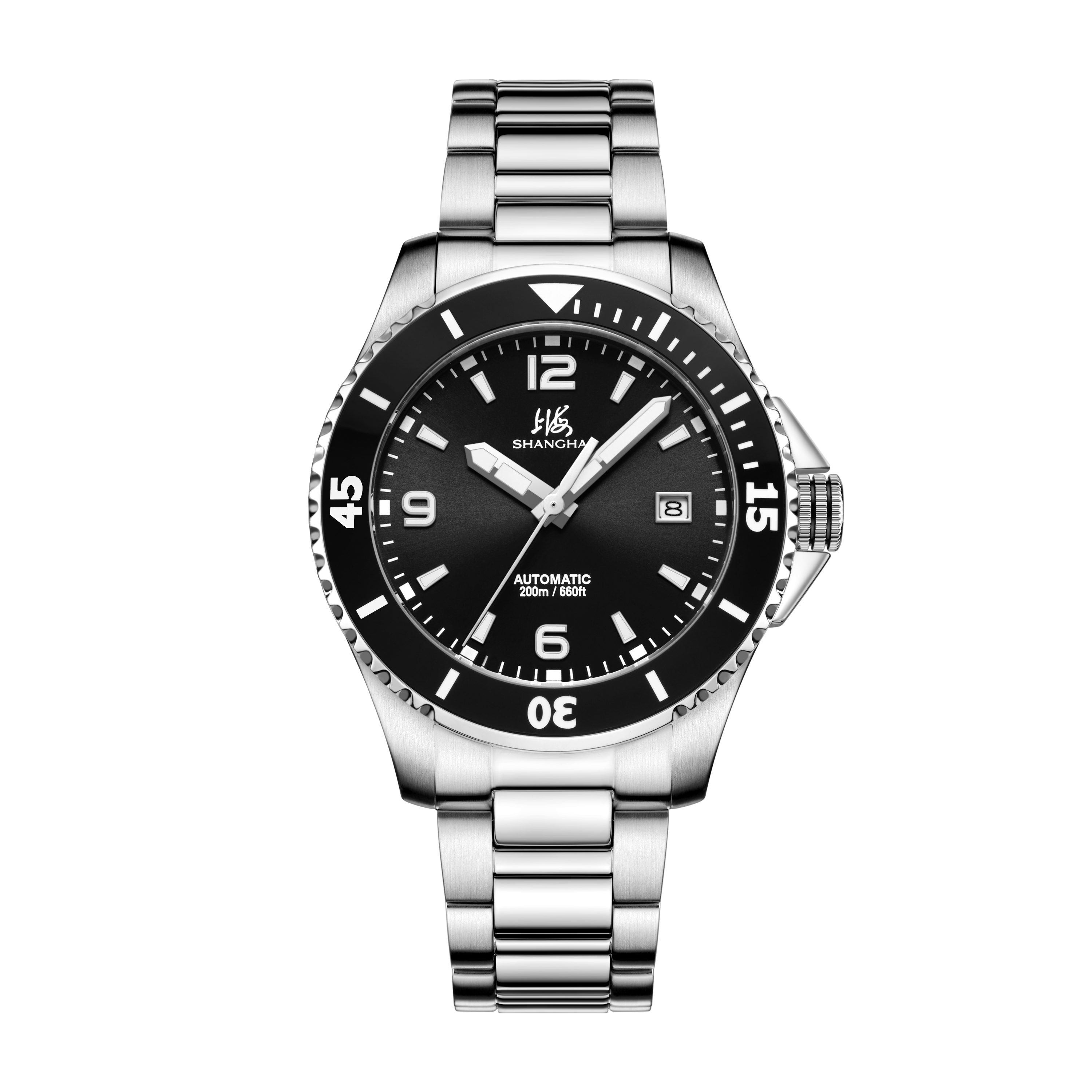 Shanghai Watch Classic Diving Watch Black Dial 41mm