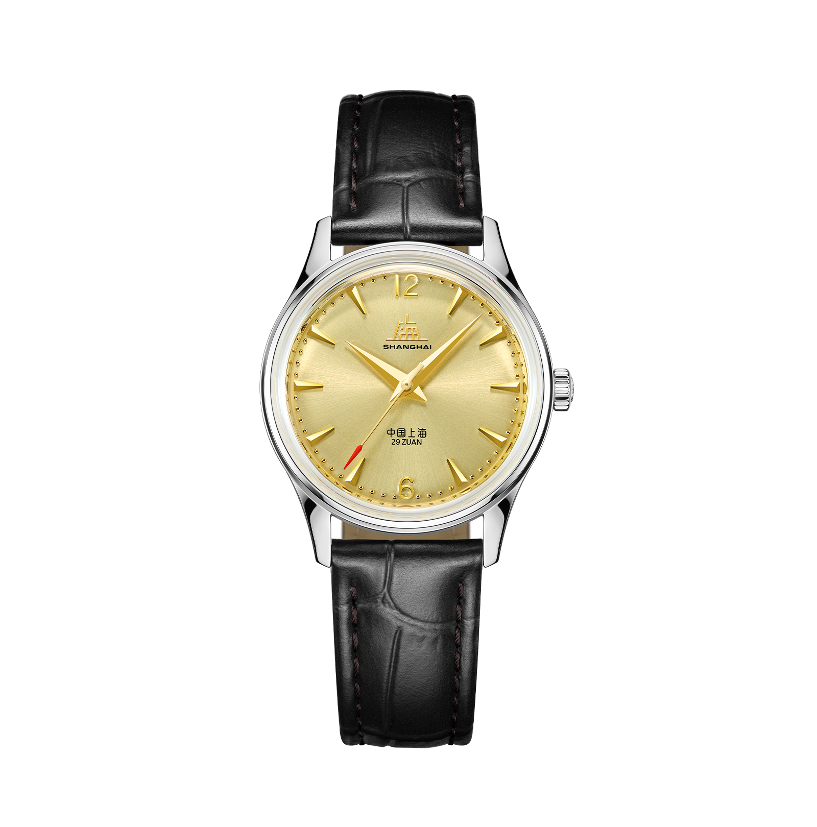 Shanghai Watch 50s Gold Sunburst Dial 31mm