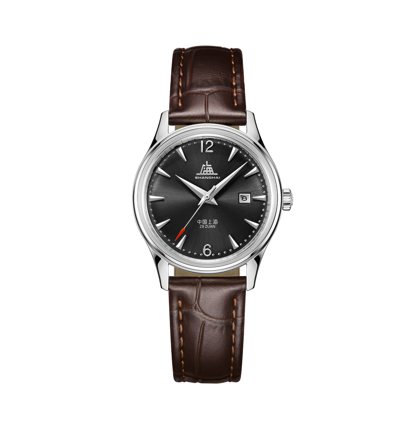 Shanghai Watch 50s Black Sunburst Dial 31mm