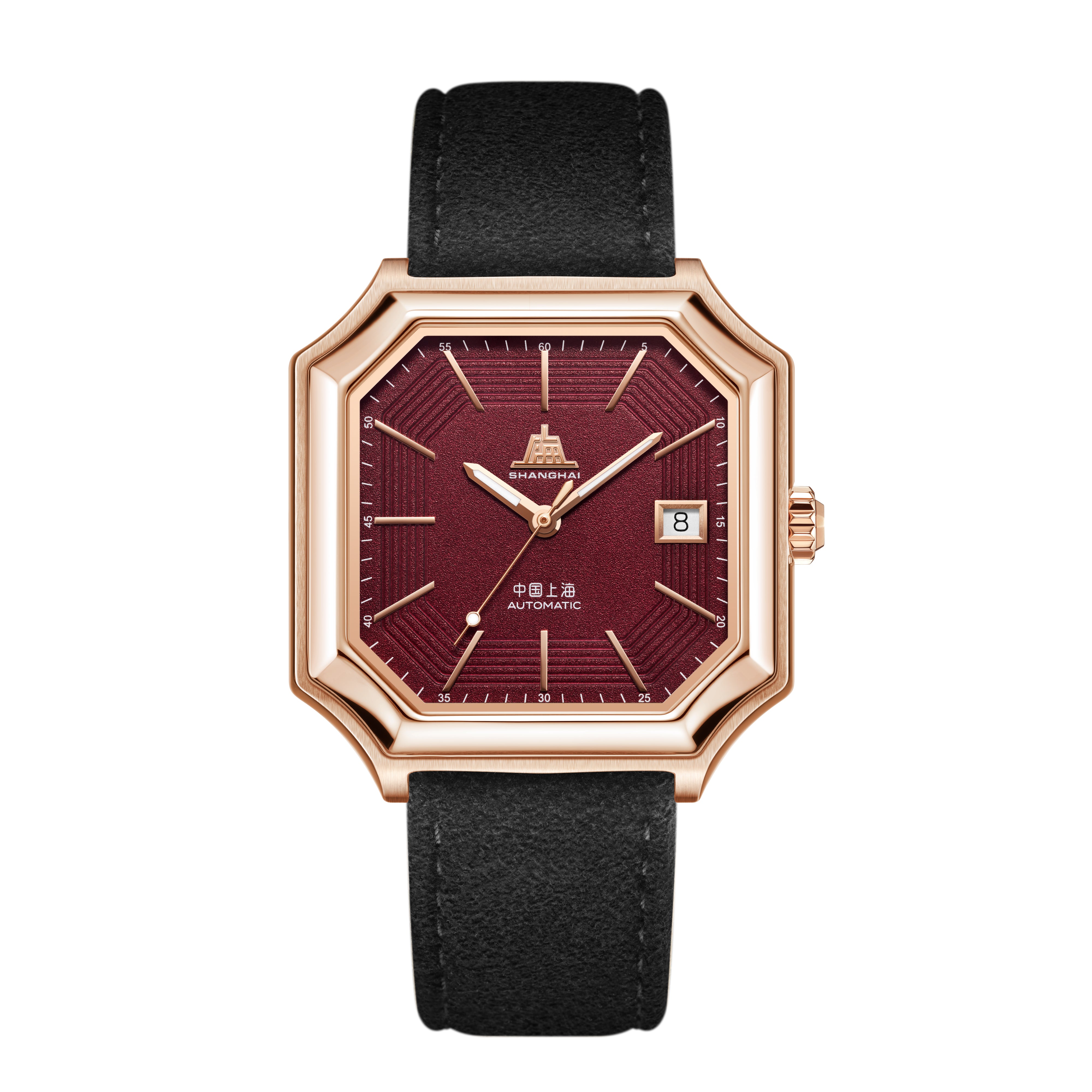 SHANGHAI Watch FANGYU Burgundy Matte Spark