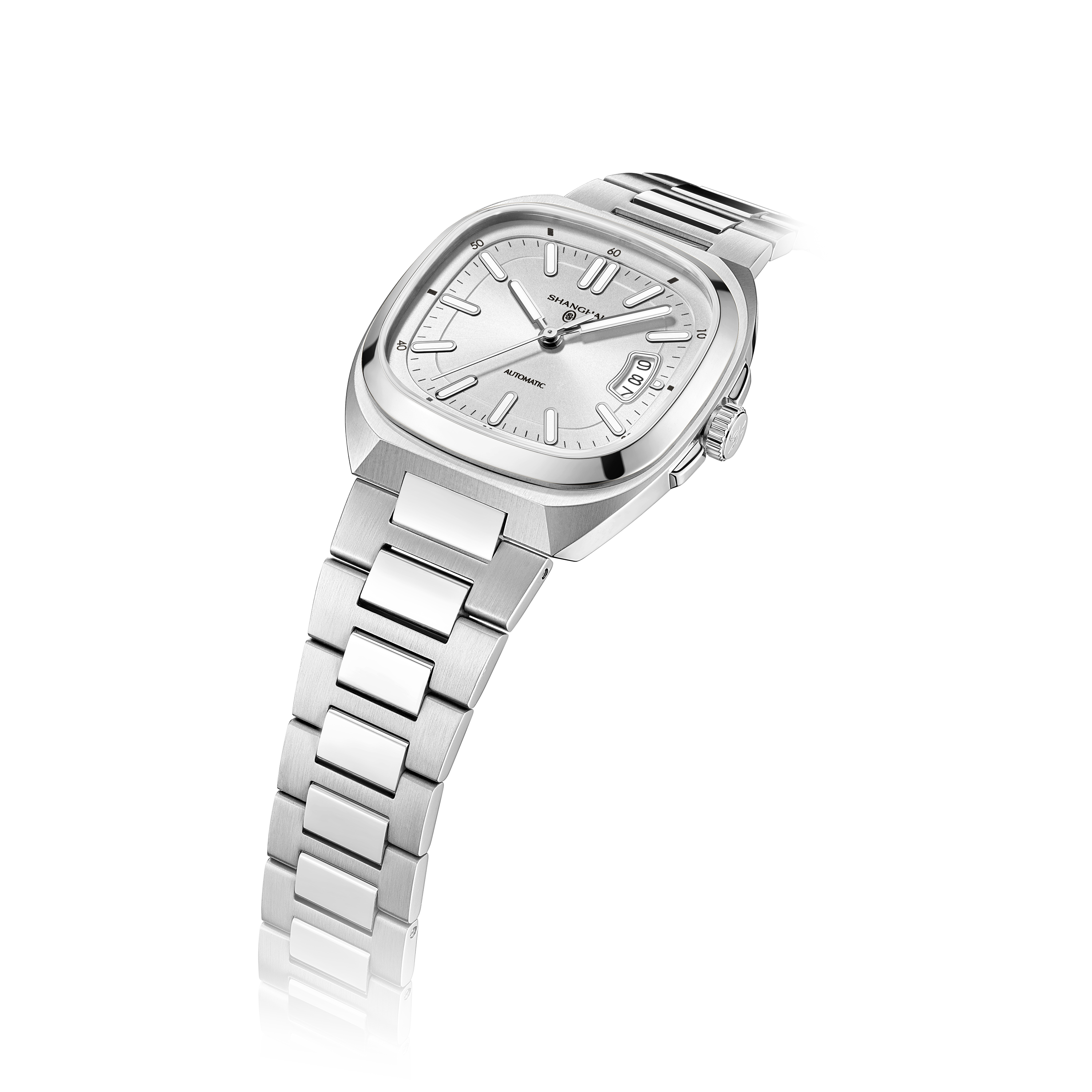Shanghai Watch Magic Cube White Automatic Watch