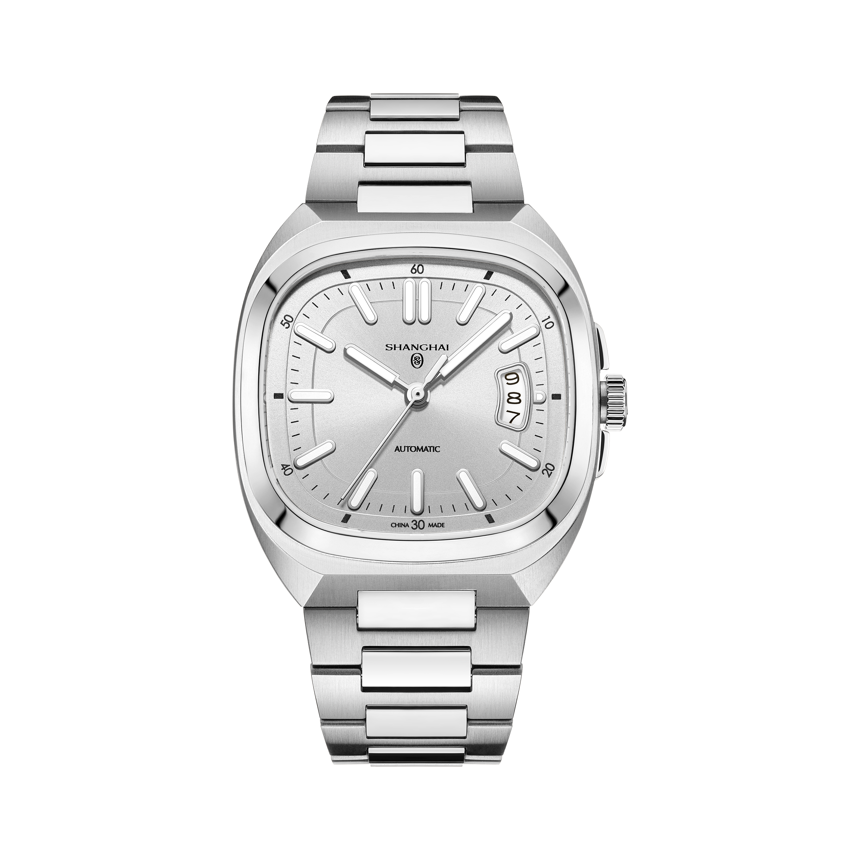 Shanghai Watch Magic Cube White Automatic Watch