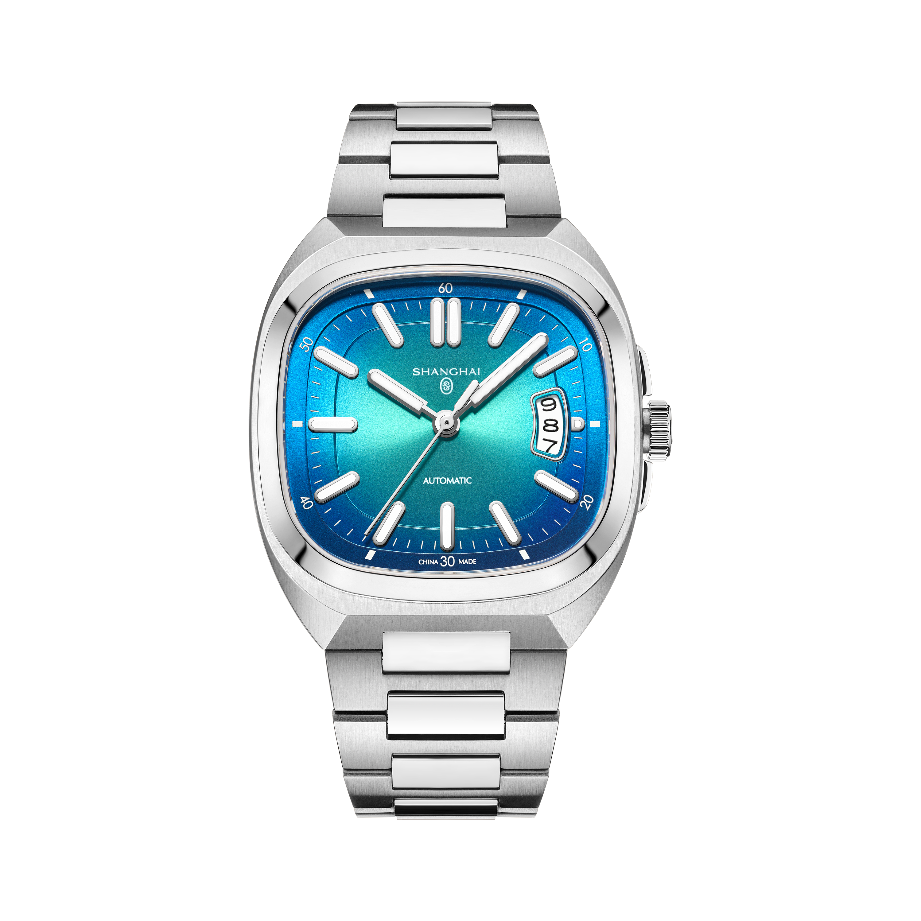 Shanghai Watch Magic Cube Ice Blue Automatic Watch