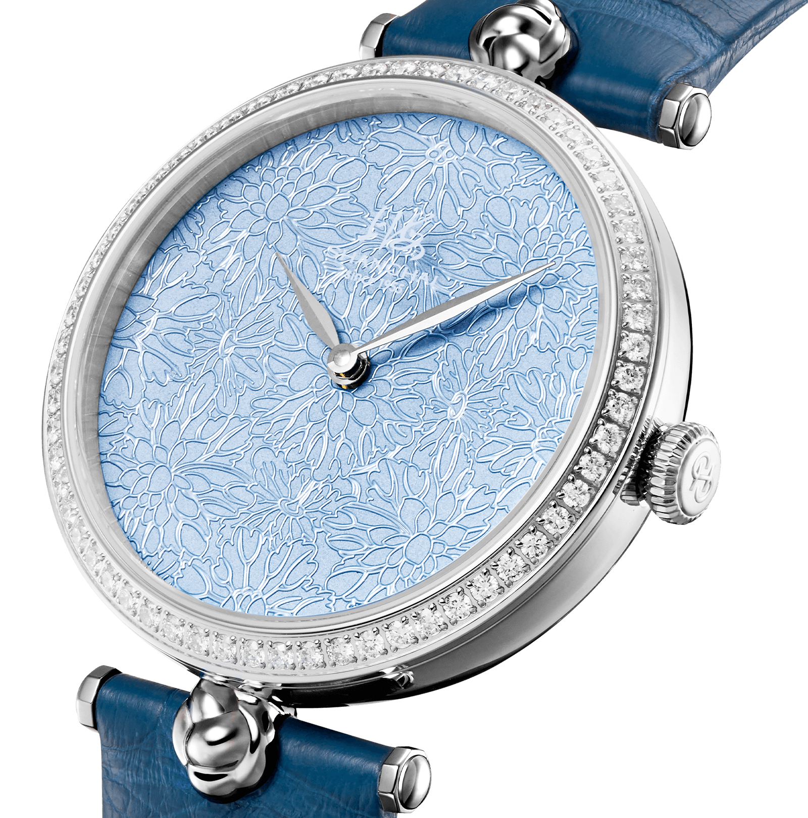Shanghai Watch Cheongsam Diamond‑set  Blue Painted Dial 36mm