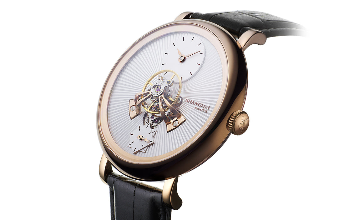 SHANGHAI Watch Sky Dome White Multi-Layer Dial Rose Gold 43mm