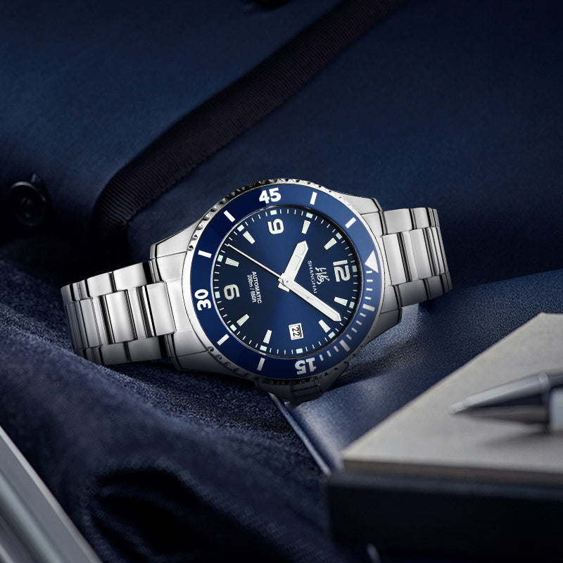 Shanghai Watch Memoir Diving Watch Blue Dial 41mm