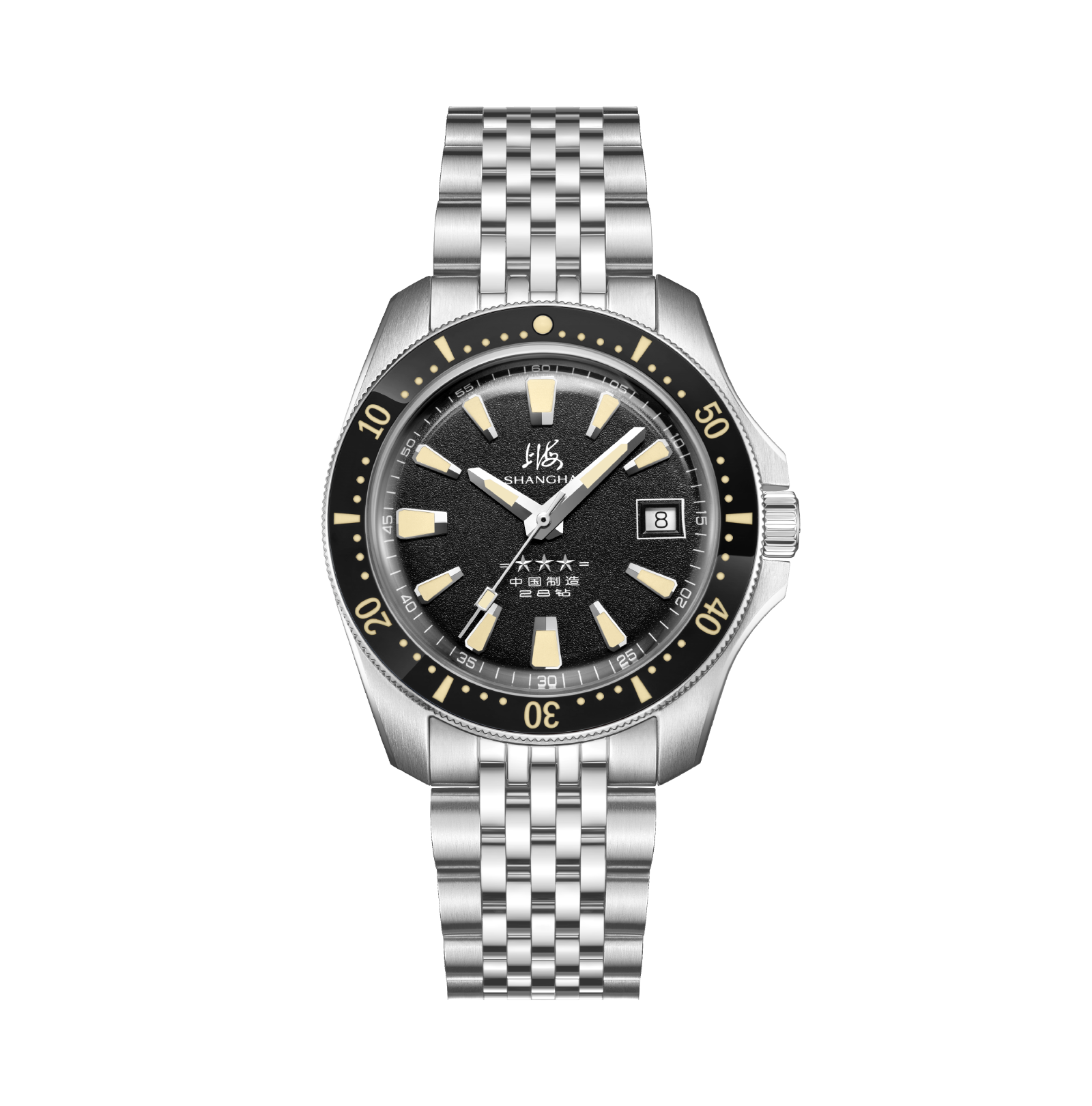 Shanghai Watch 114 Military Black Sandblasted 39mm