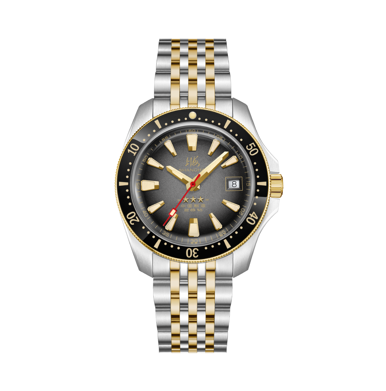 Shanghai Watch Commander Smoked Gray Sandblasted Dial 39mm