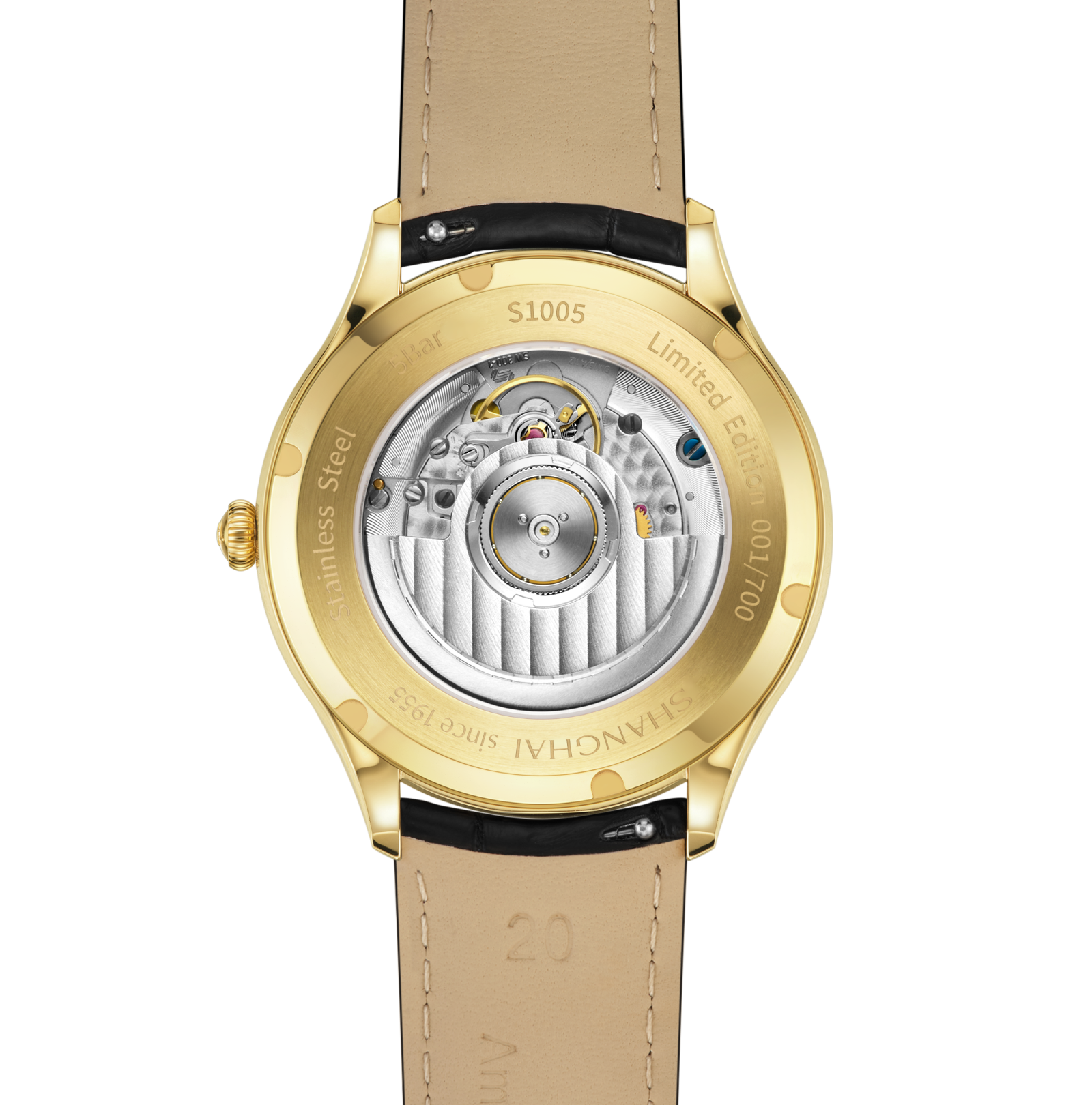 Shanghai Watch Customs House Black Mother-of-Pearl Dial 40mm